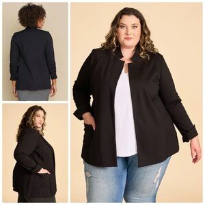 Anne Mulaire Oakley blazer in black - 2X nwt